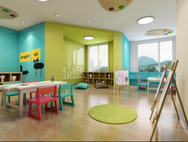 PVC地板保养幼儿园