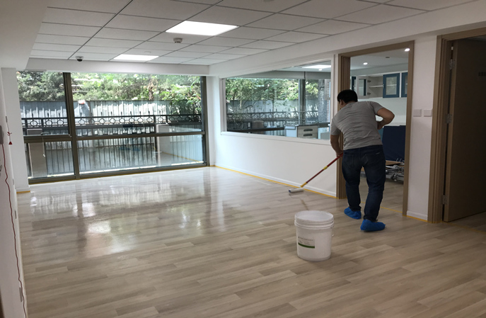 塑立得--养老院PVC地板保养新方案